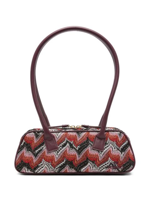 Missoni zigzag-pattern shoulder bag - Purple - zdjęcie produktu nr 1