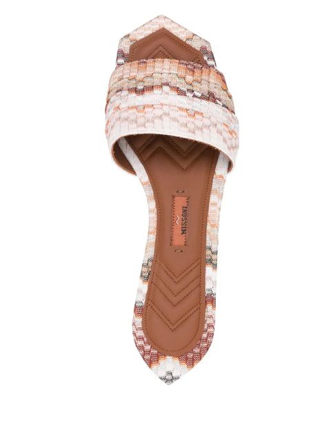 Missoni zigzag sandals - Brown