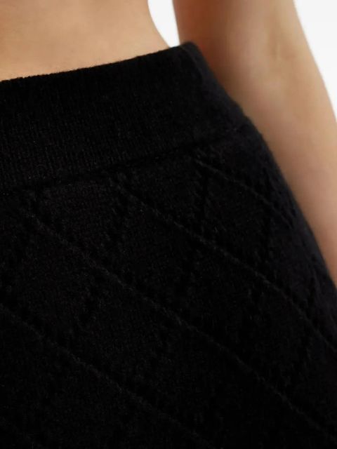 ZIMMERMANN openwork mini skirt - Black