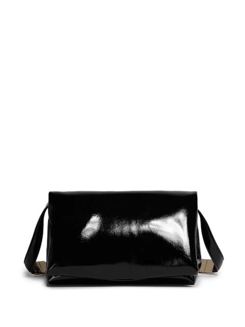 Marni small Prisma patent-leather shoulder bag - Black - zdjęcie produktu nr 1