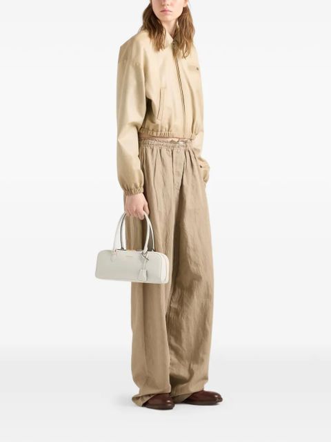 Prada medium leather top-handle bag - White - zdjęcie produktu nr 2