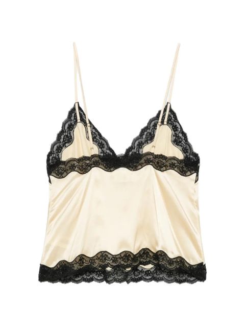 ROTATE BIRGER CHRISTENSEN lace-trim camisole top - Neutrals - zdjęcie produktu nr 2