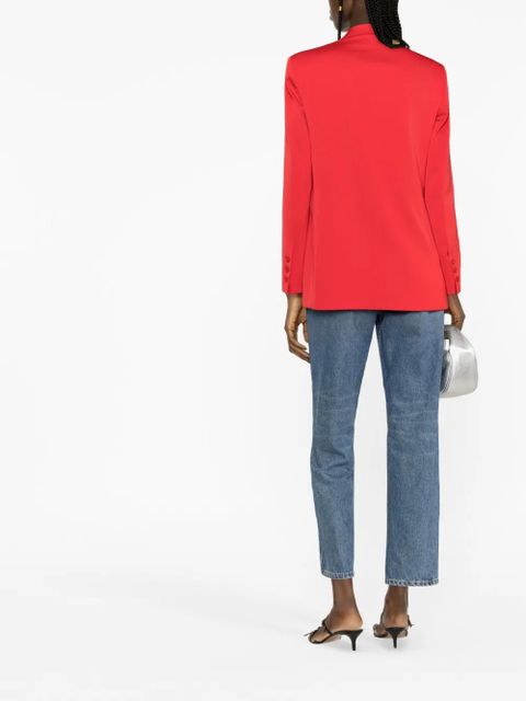 PINKO Envers satin blazer - Red