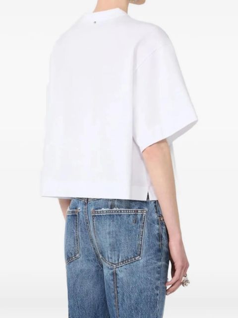 Sportmax neck-detail T-shirt - White - zdjęcie produktu nr 2