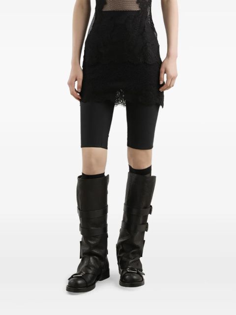 Dolce & Gabbana satin-panelled shorts - Black