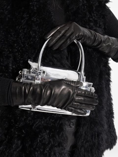 Alexander McQueen logo-detail gloves - Black
