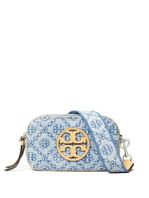 Tory Burch mini Miller denim crossbody bag - Blue - zdjęcie produktu nr 1