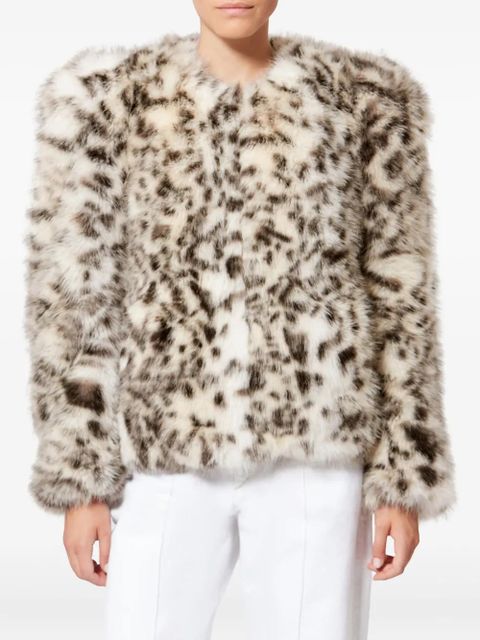 ISABEL MARANT Bahria animal-pattern jacket - Neutrals