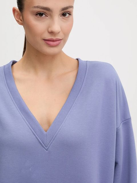 JOYINME bluza sportowa V-Essence damska kolor fioletowy gładka V-Essence