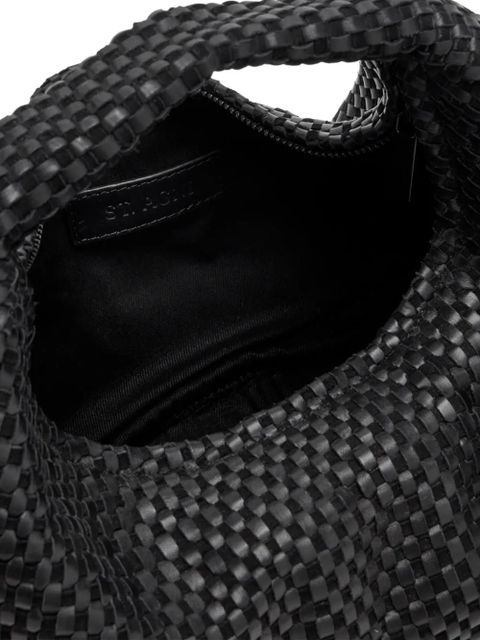 St. Agni Bon Bon lattice-weave tote bag - Black