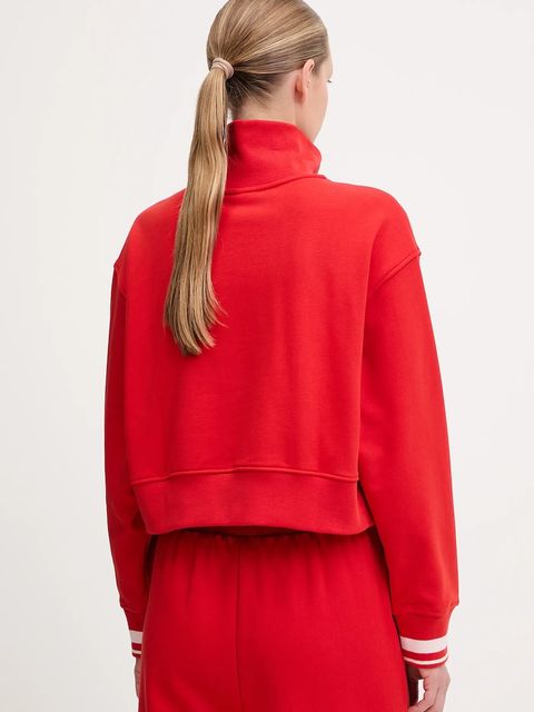 Calvin Klein Performance bluza damska kolor czerwony gładka LVGWF5W310