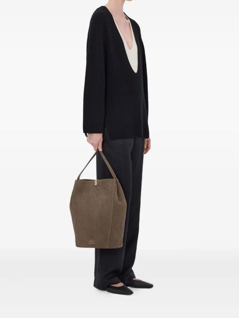 LouLou de Saison Gabe ribbed u-neck sweater - Black