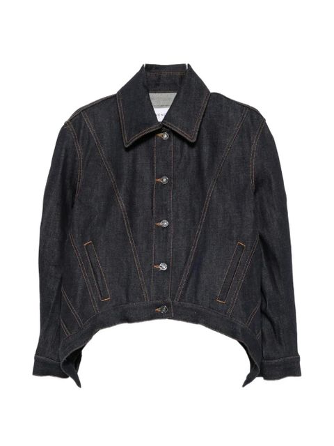 Givenchy curved-hem denim jacket - Blue - zdjęcie produktu nr 1