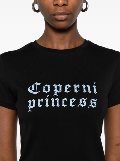 Coperni lettering-print T-shirt - Black