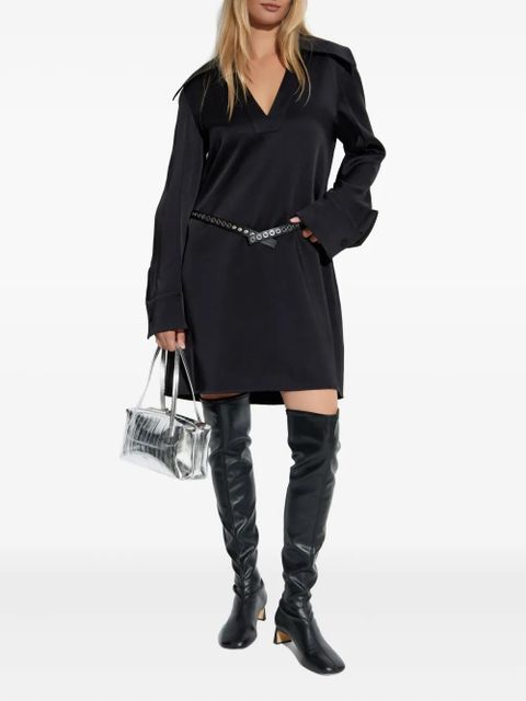 Jil Sander oversized-collar dress - Black