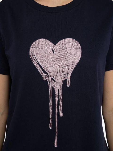 Zadig&Voltaire Walk heart strass T-shirt - Blue