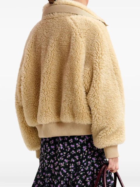 Essentiel Antwerp zip-fastening bomber jacket - Neutrals