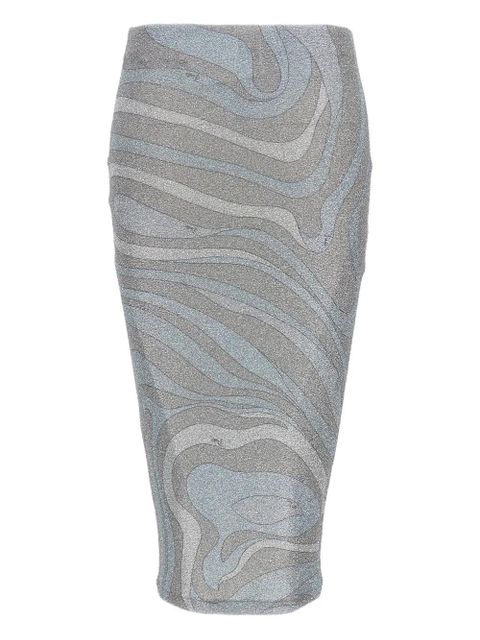 PUCCI Iride metallic midi skirt - Grey - zdjęcie produktu nr 1
