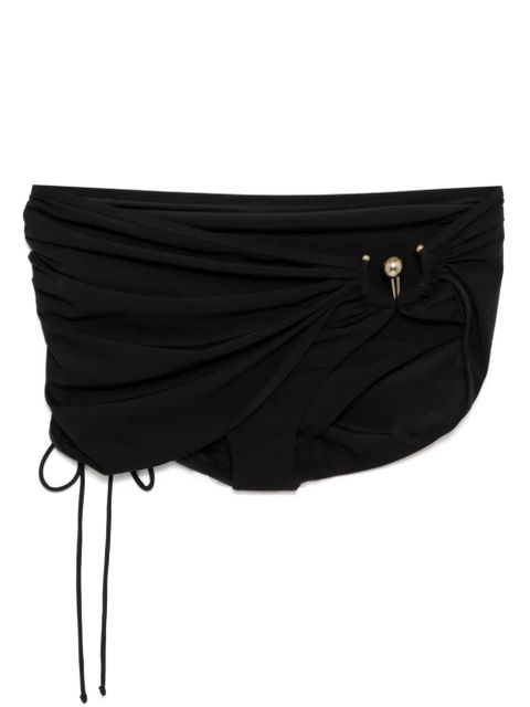 Christopher Esber Ruched Orbit Skirt Brief - Black - zdjęcie produktu nr 1