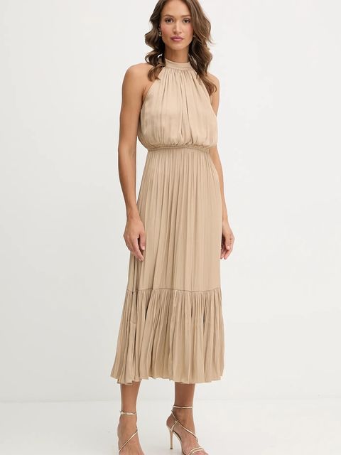Morgan sukienka kolor beżowy maxi rozkloszowana RAMAGE - zdjęcie produktu nr 1