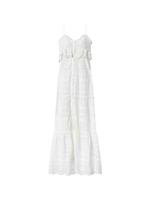 MARANT ÉTOILE Paule lace tiered dress - White - zdjęcie produktu nr 1