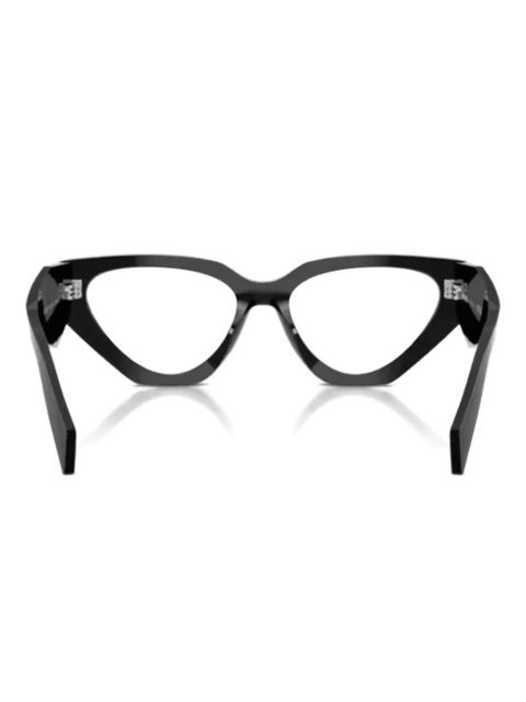 Prada Eyewear geometric-frame glasses - Black