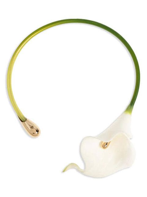 Cult Gaia calla lily choker necklace - White - zdjęcie produktu nr 1