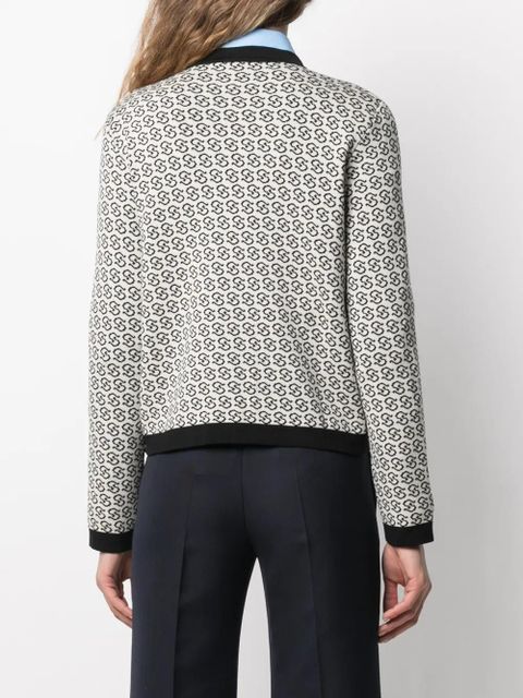 Ferragamo Gancini Galoure knitted jacket - Neutrals