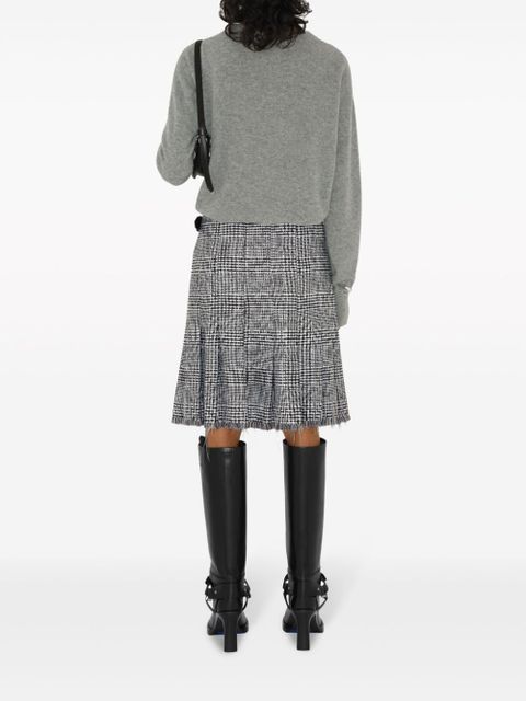 Burberry Equestrian Knight-embroidered crew-neck jumper - Grey