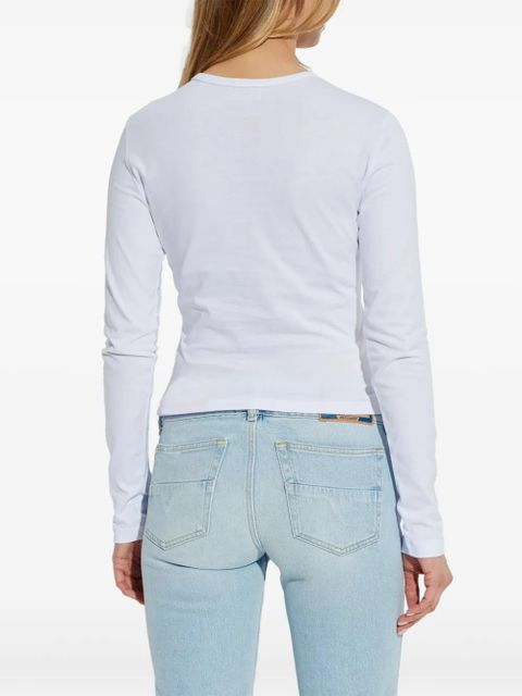 Diesel T-Uncutie long-sleeve logo T-shirt - White