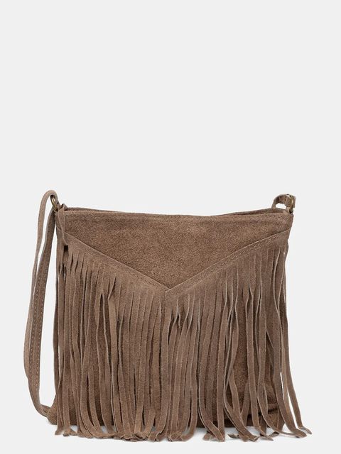 Answear.LAB torebka zamszowa kolor brązowy - zdjęcie produktu nr 1