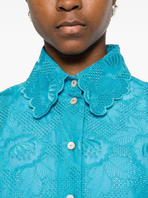 Valentino Garavani lace shirt - Blue
