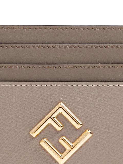 FENDI logo-plaque card holder - Neutrals