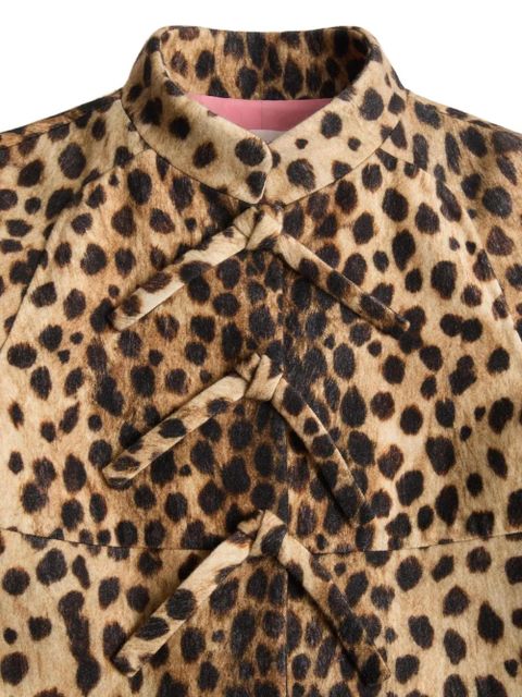 Valentino Garavani Jaguar Spots wool coat - Neutrals