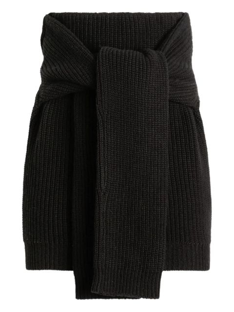 Dolce & Gabbana ribbed-knit wrap skirt - Black - zdjęcie produktu nr 1
