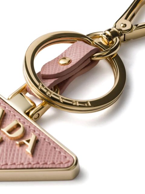 Prada triangle-logo keychain - Gold - zdjęcie produktu nr 2