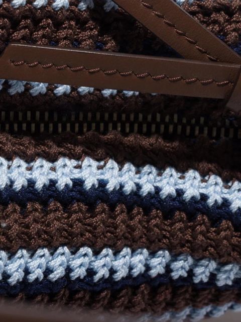 Miu Miu crochet pouch - Brown