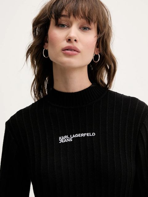 Karl Lagerfeld Jeans sukienka kolor czarny mini prosta A4W13012