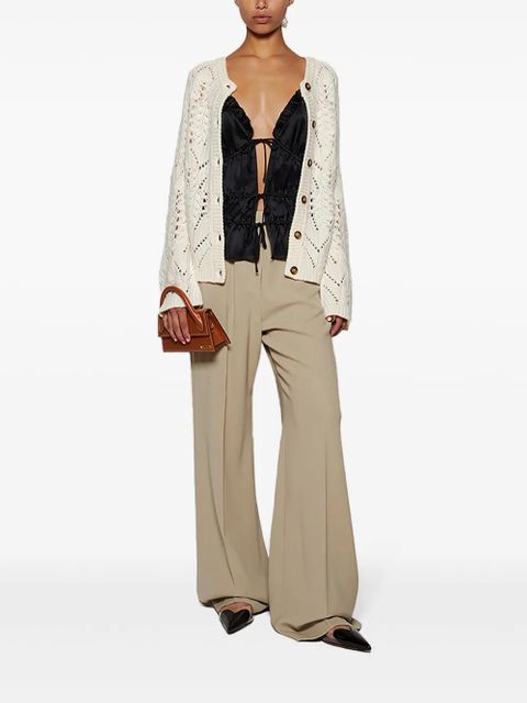 LouLou de Saison buttoned long-sleeve cardigan - Neutrals