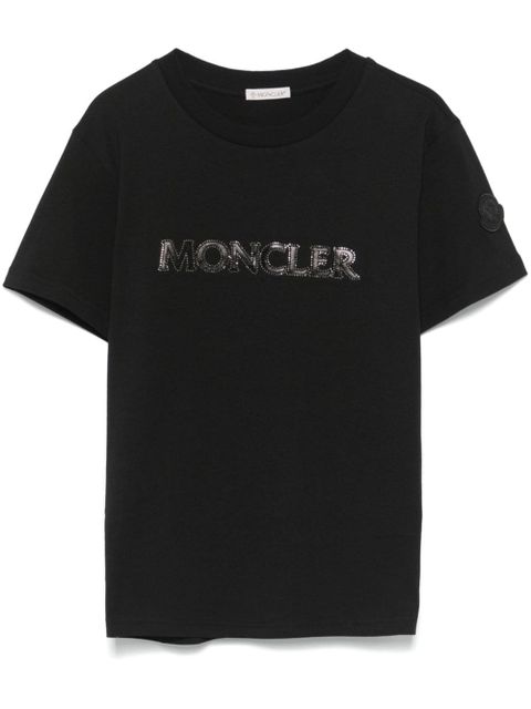 Moncler crystal-embellished T-shirt - Black