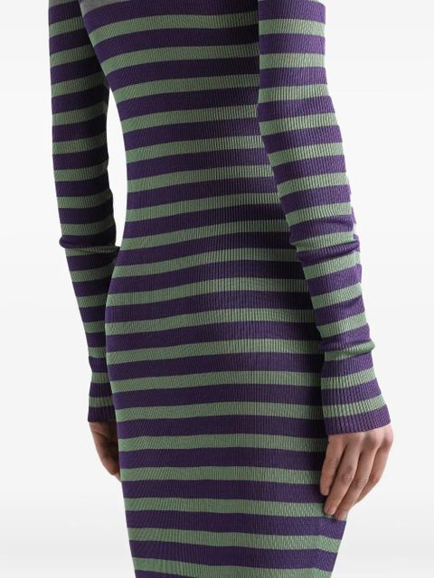 Dolce & Gabbana striped knitted dress - Green