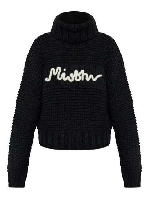 MISBHV roll-neck logo-detail sweater - Black - zdjęcie produktu nr 1
