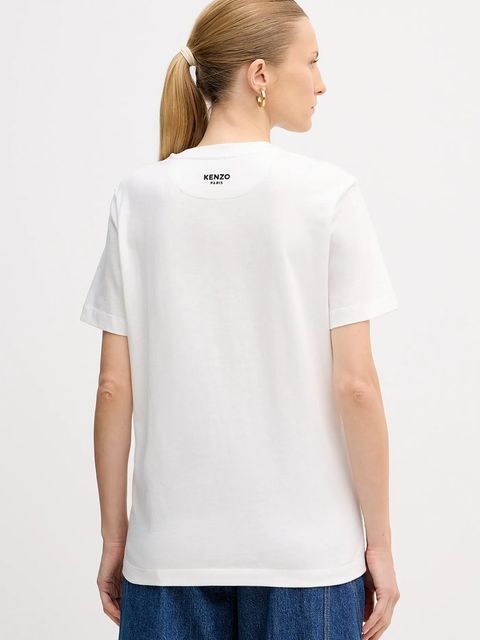 Kenzo t-shirt bawełniany damski kolor biały FF52TS1504SG.02