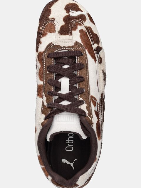 Puma sneakersy skórzane Speedcat Cow Wns damskie kolor brązowy 406141