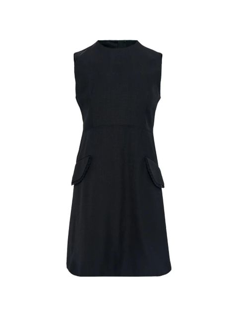 Jil Sander pocket lace-trim mini dress - Black - zdjęcie produktu nr 1