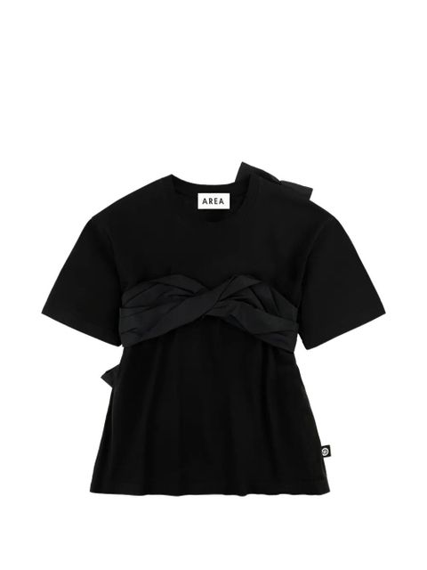 AREA taffeta-knot T-shirt - Black - zdjęcie produktu nr 1
