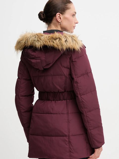 Pepe Jeans kurtka kolor bordowy zimowa PL4024336