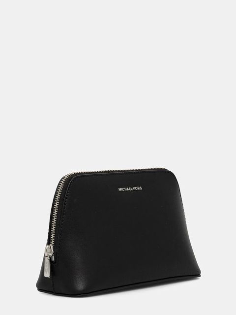MICHAEL Michael Kors kosmetyczka skórzana kolor czarny 32F5SJ6T2T
