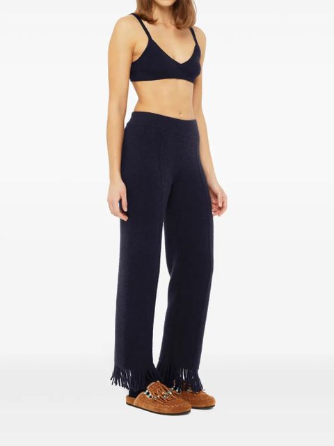 Alanui Finest fringe-detail trousers - Black