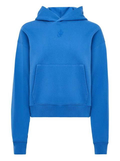 JW Anderson logo-embroidered hoodie - Blue - zdjęcie produktu nr 1